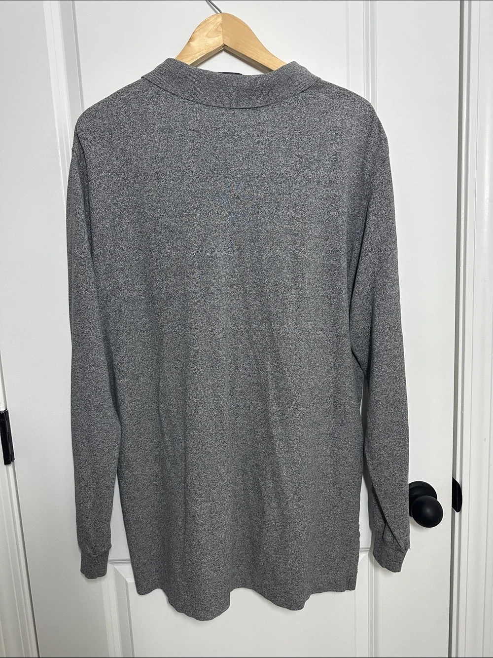 Polo by Ralph Lauren Men’s Long Sleeve Heather Gray Polo Shirt XL